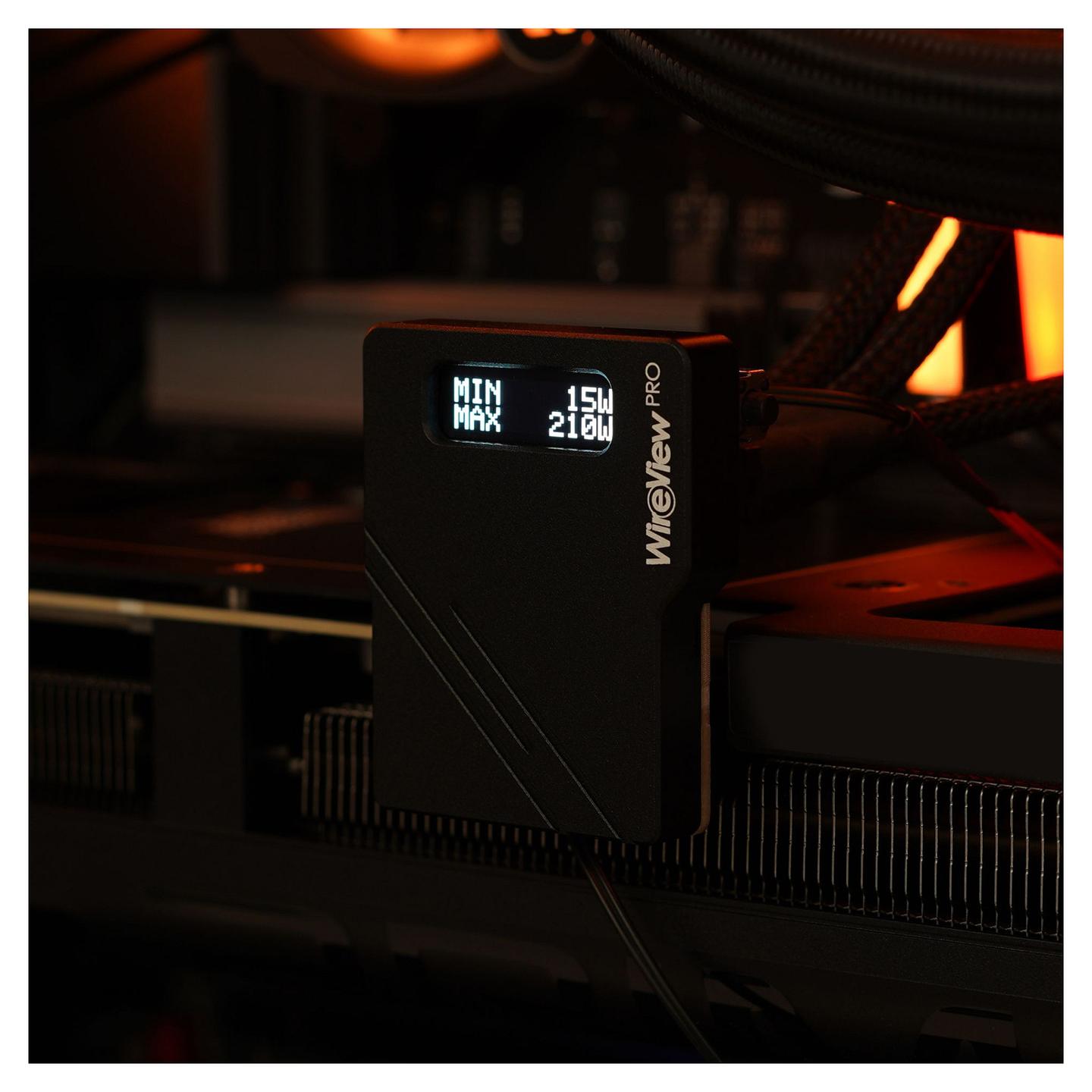 Matës i Konsumit të Energjisë për GPU Thermal Grizzly WireView Pro, 1x12VHPWR 90°, Normal - Zezë - 5
