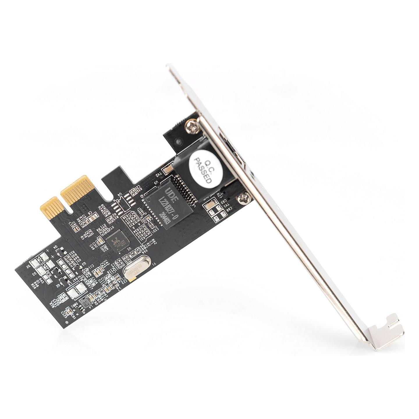 Karta të Rrjetit DIGITUS DN-10135, PCI Express 2.1 x1, 1x 2.5 Gigabit LAN RJ45, 10/100/1000/2500Mbps, Realtek RTL8125B, Low Profile + Full Height - 6