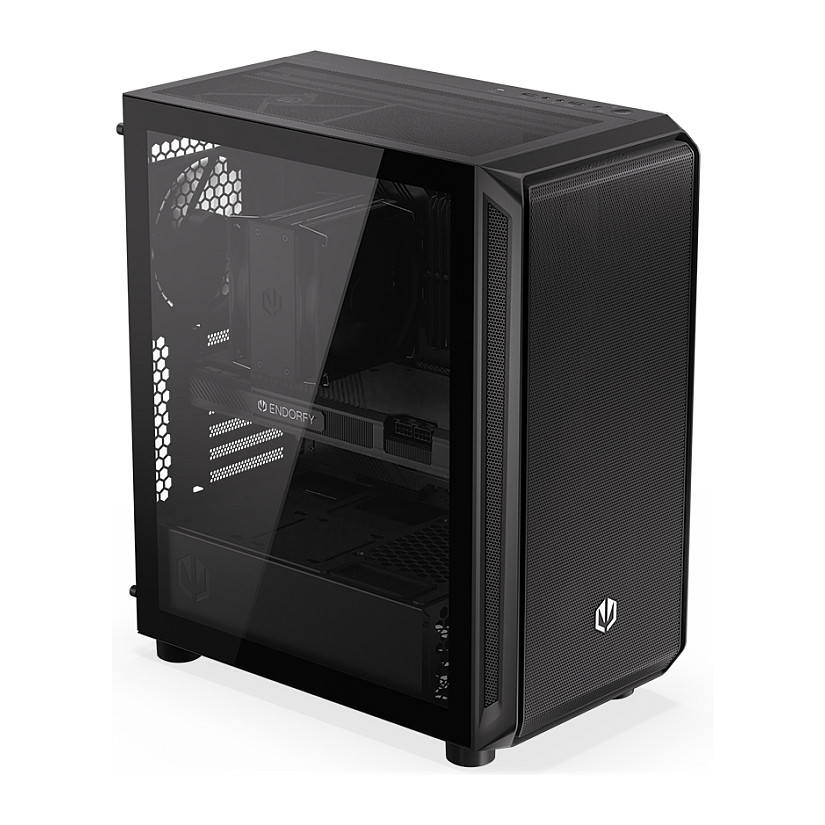 Kasë PC ENDORFY EY2A010 / Midi Tower / 3x 140mm Fan Para / 1x 140mm Fan Mbrapa / SSD 2.5" / HDD 2.5"/3.5" - Zezë - 4