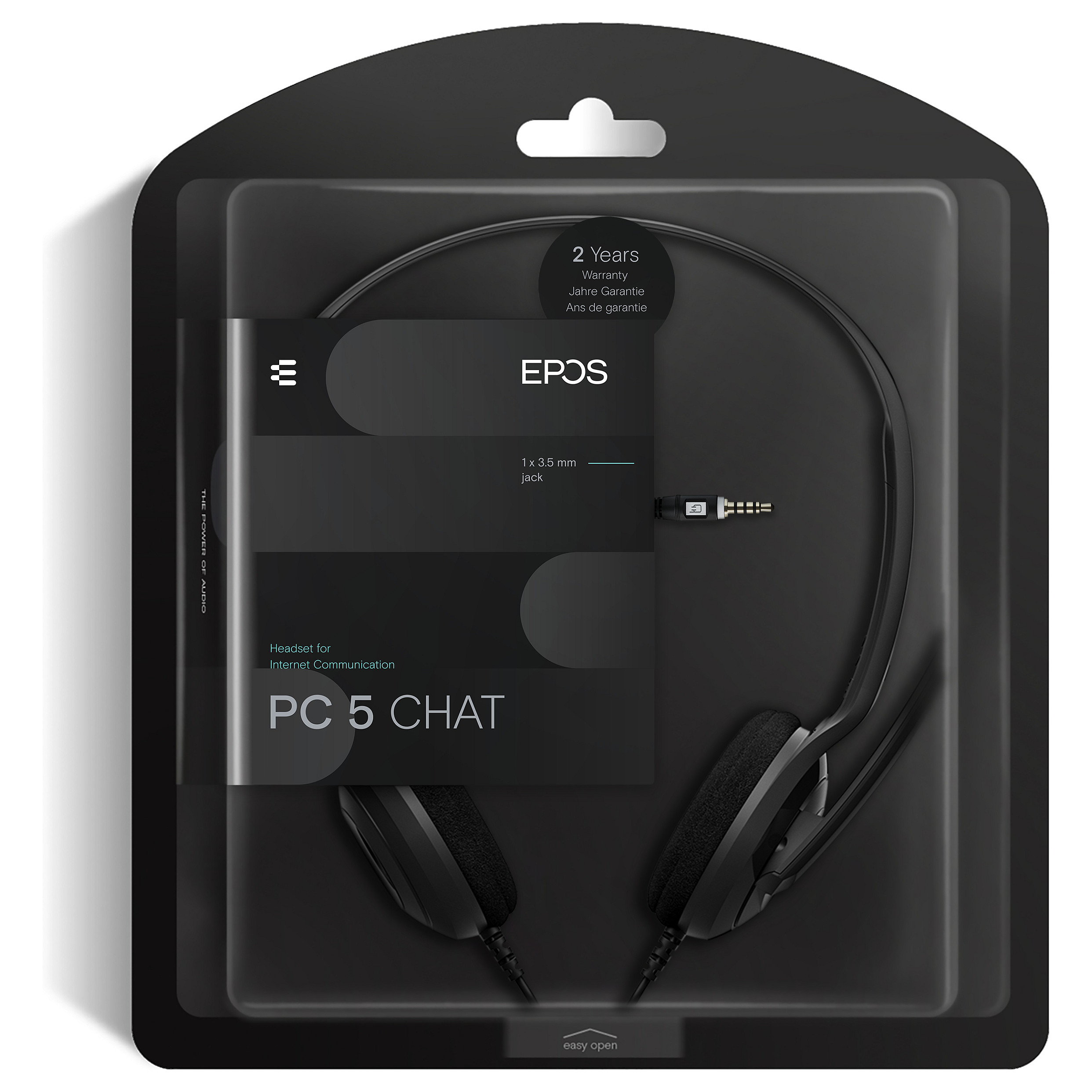 Kufje me kabllo EPOS Sennheiser PC 5 CHAT / Business Headset / Mikrofon – Zezë - 8