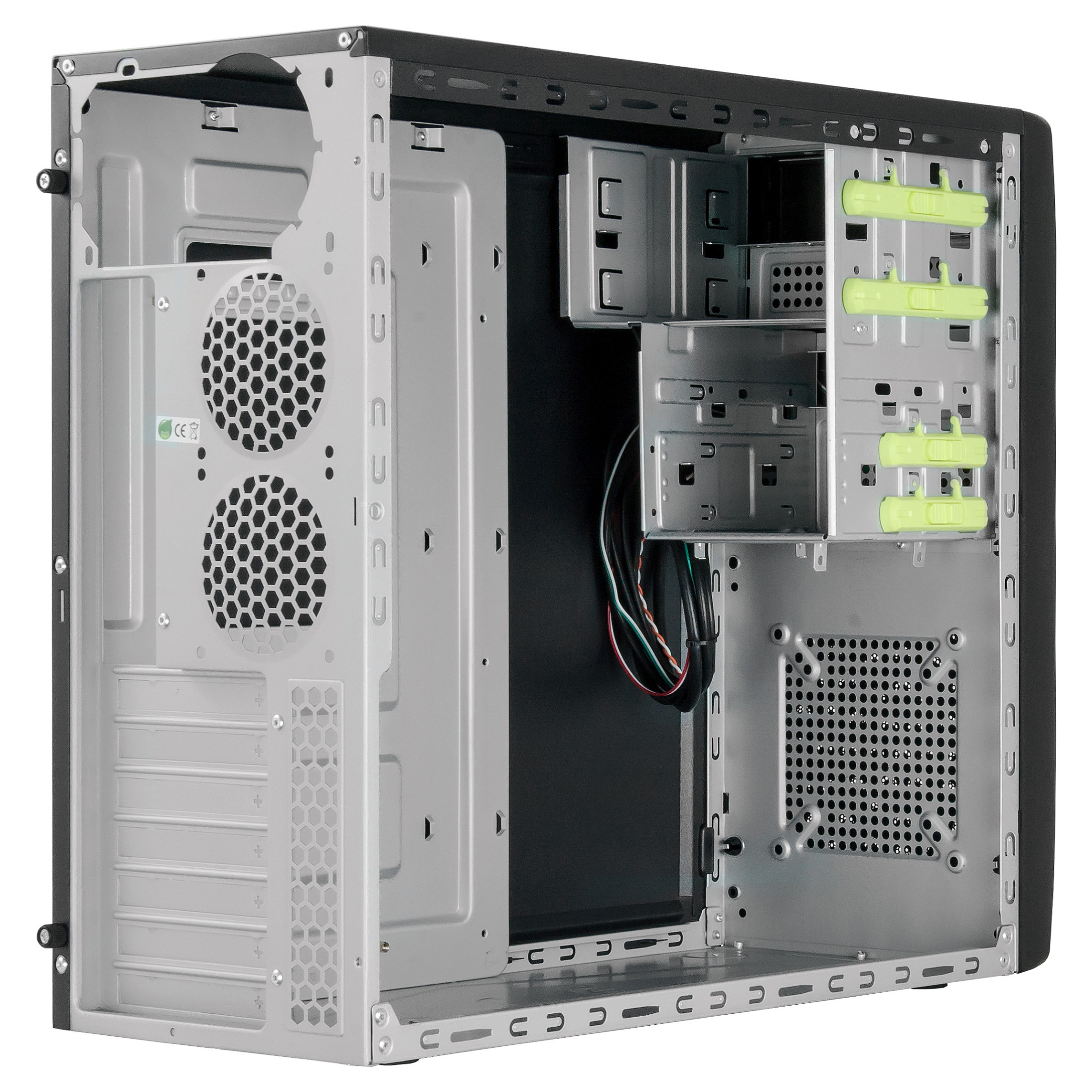 Kasë PC Chieftec CG-04B-OP / Midi Tower / ATX / Fan 80/90/120mm - Zezë - 3