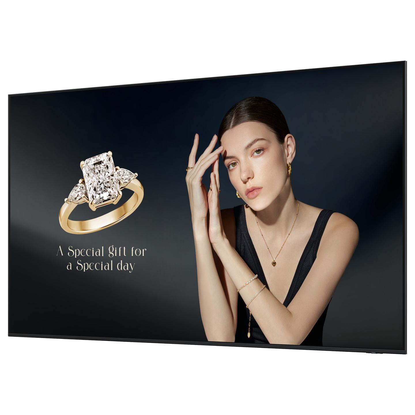 Digital Signage Samsung QH115F-X, 115", 4K UHD, VA, 120Hz, 1000 nits, 3× HDMI, DP, 2× USB-A - Zezë - 3