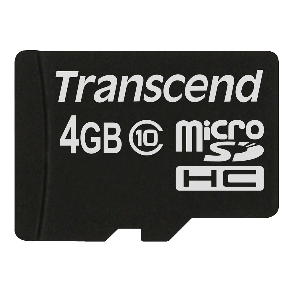 Kartë Memorie Transcend / 4GB / MicroSDHC / Class 10 / 90MB/s - 2