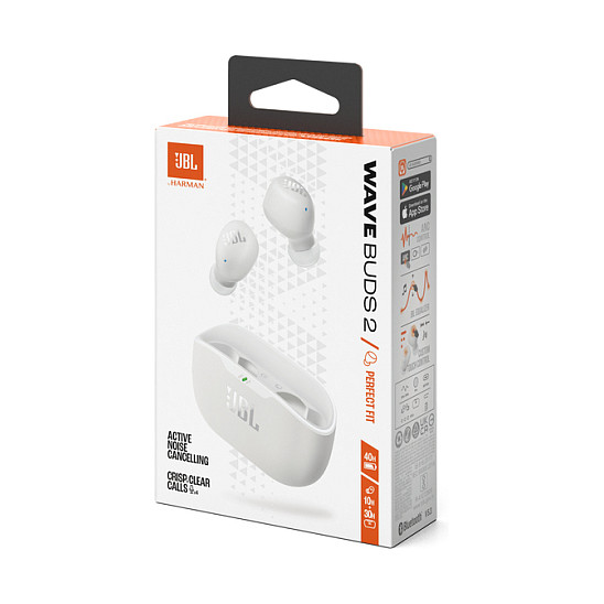 Kufje pa kabllo JBL Wave Buds 2 / Bluetooth / TWS / 20–20.000 Hz - Bardhë - 10