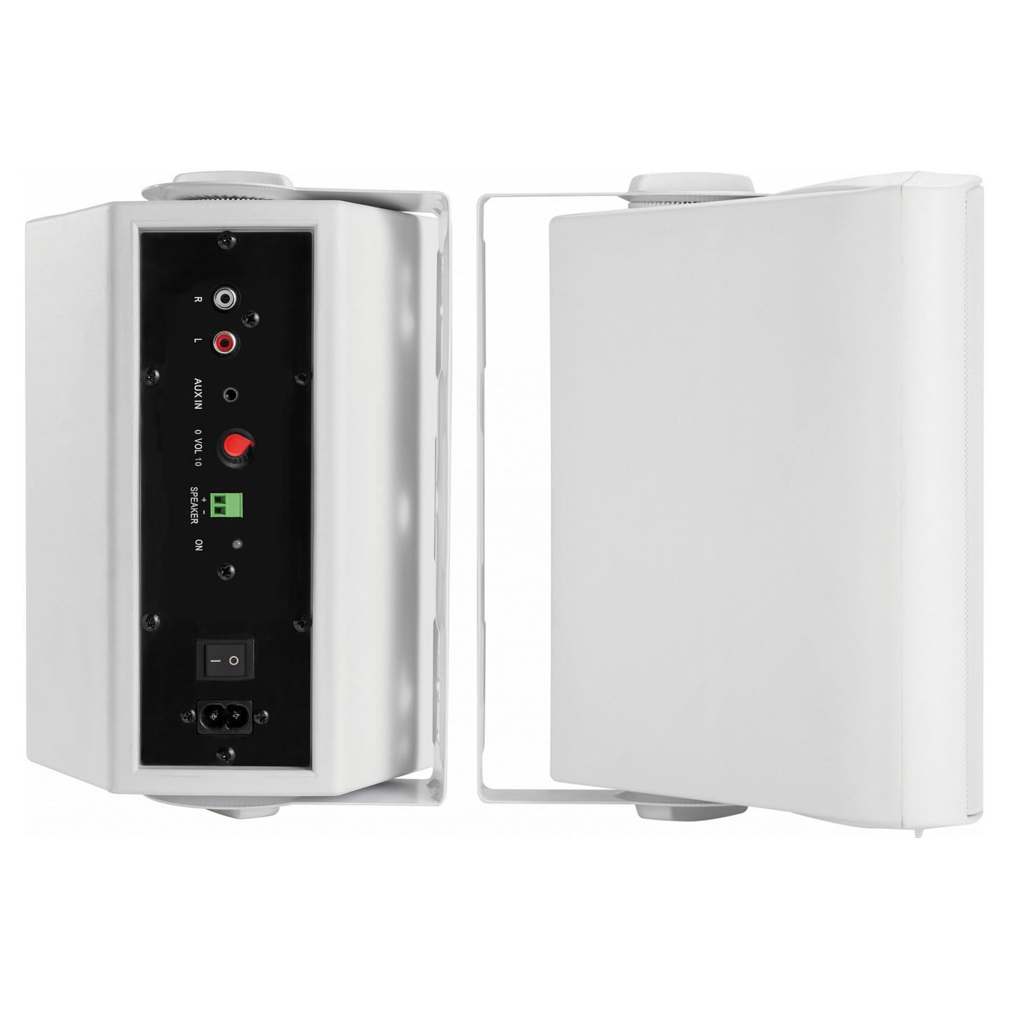 Altoparlantë Vision SP-900P / 2-Way / 2x27W / 5.25" Woofer / RCA & 3.5mm - Bardhë - 4