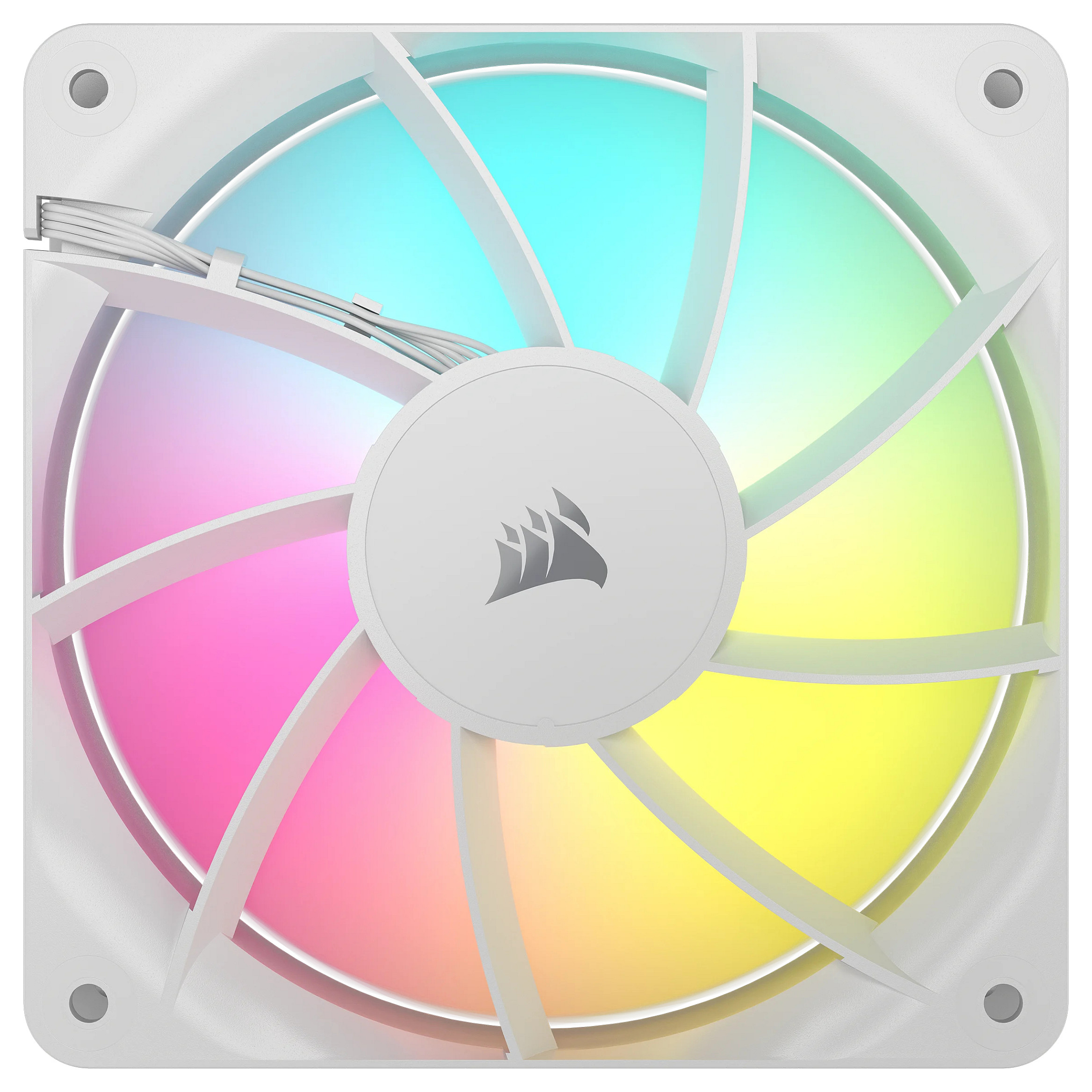 Ftohës për Kasë Corsair RS120-R / 120mm / 420-2100 RPM / ARGB / PWM / 3-Pack – Bardhë - 4