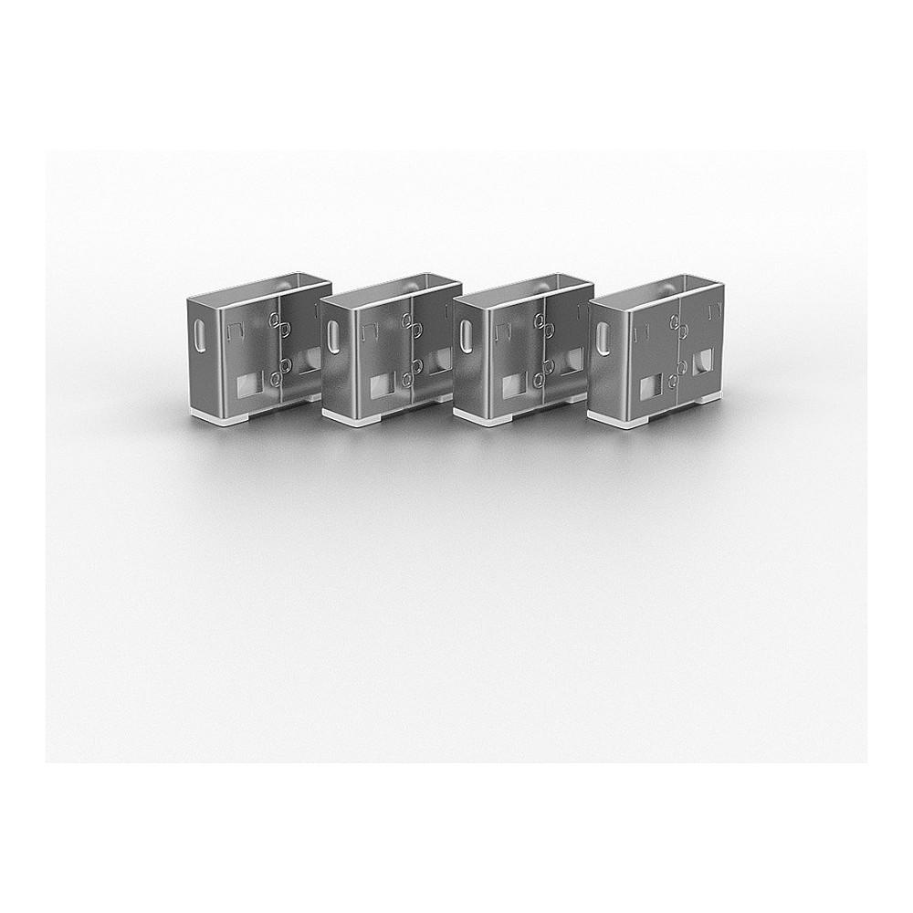 Bllokues portash Lindy 40464, USB-A, 10 copë, pa çelës - Bardhë - 2