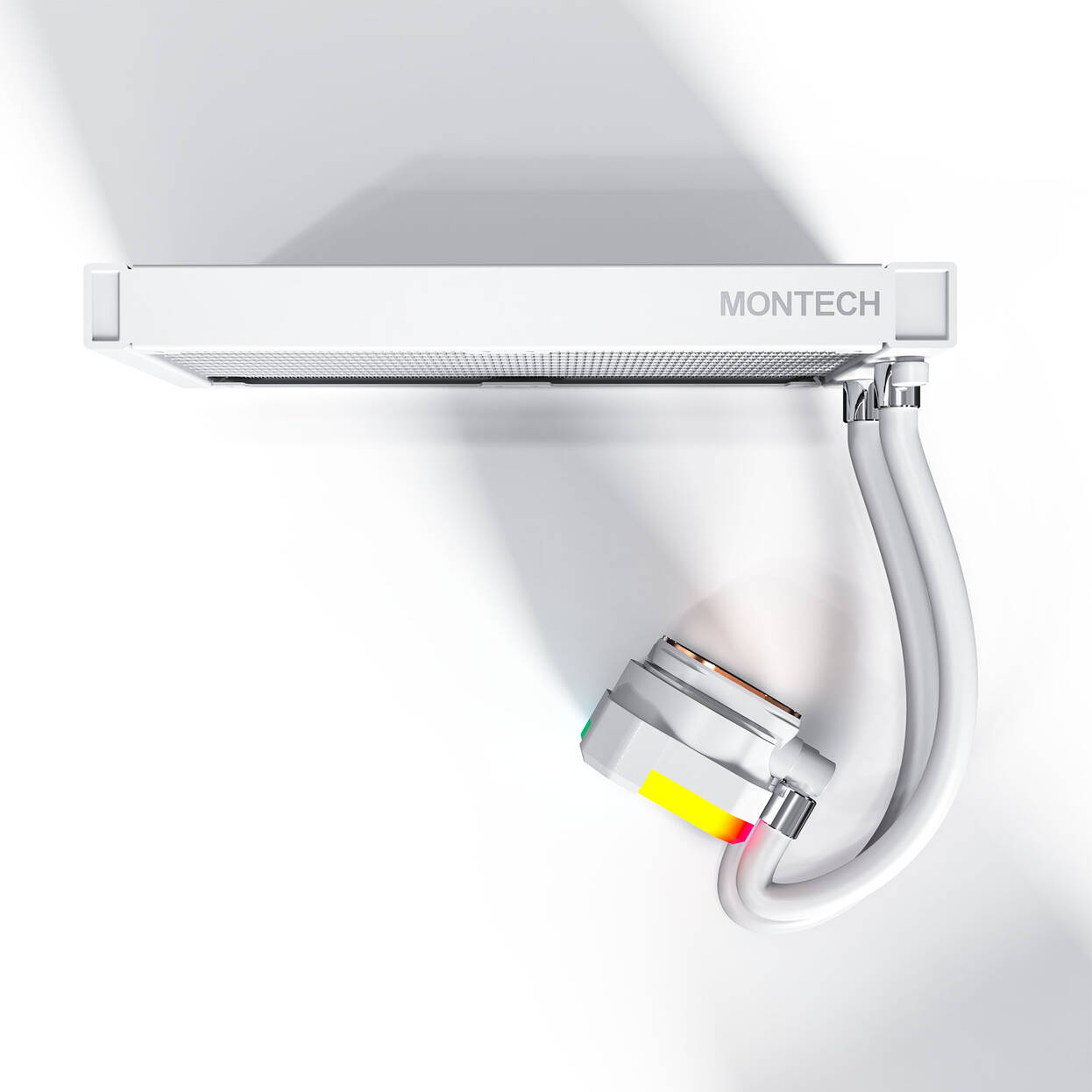 Ftohës për Procesor Montech HyperFlow ARGB 240 / 240mm / 2x120mm / ARGB / AIO - Bardhë - 3