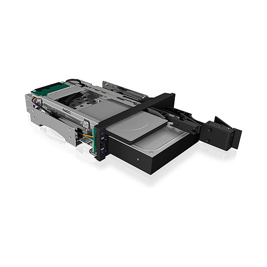 Aksesor për Disqe ICY BOX IB-173SSK / 5.25" / SATA - Zezë - 2