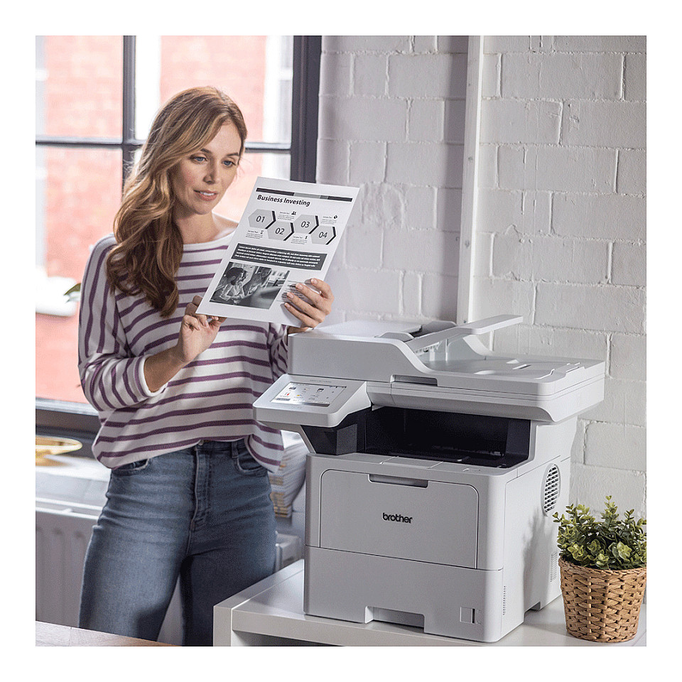 Printer Multifunksional Brother MFC-L6710DW / Mono / A4 / 4 në 1 / Wi-Fi / LAN / USB - Bardhë - 5
