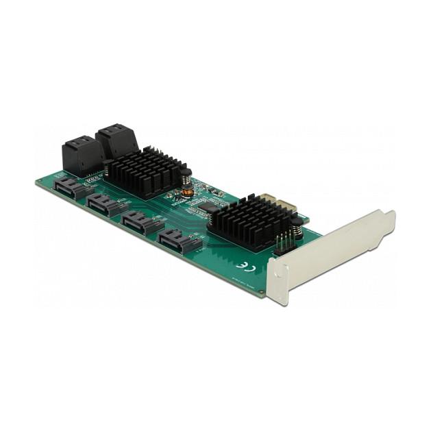 Kartë Zgjerimi PCI Express Delock 90072 / PCIe 2.0 x1 / 8x SATA 6Gbps / Low Profile - 3