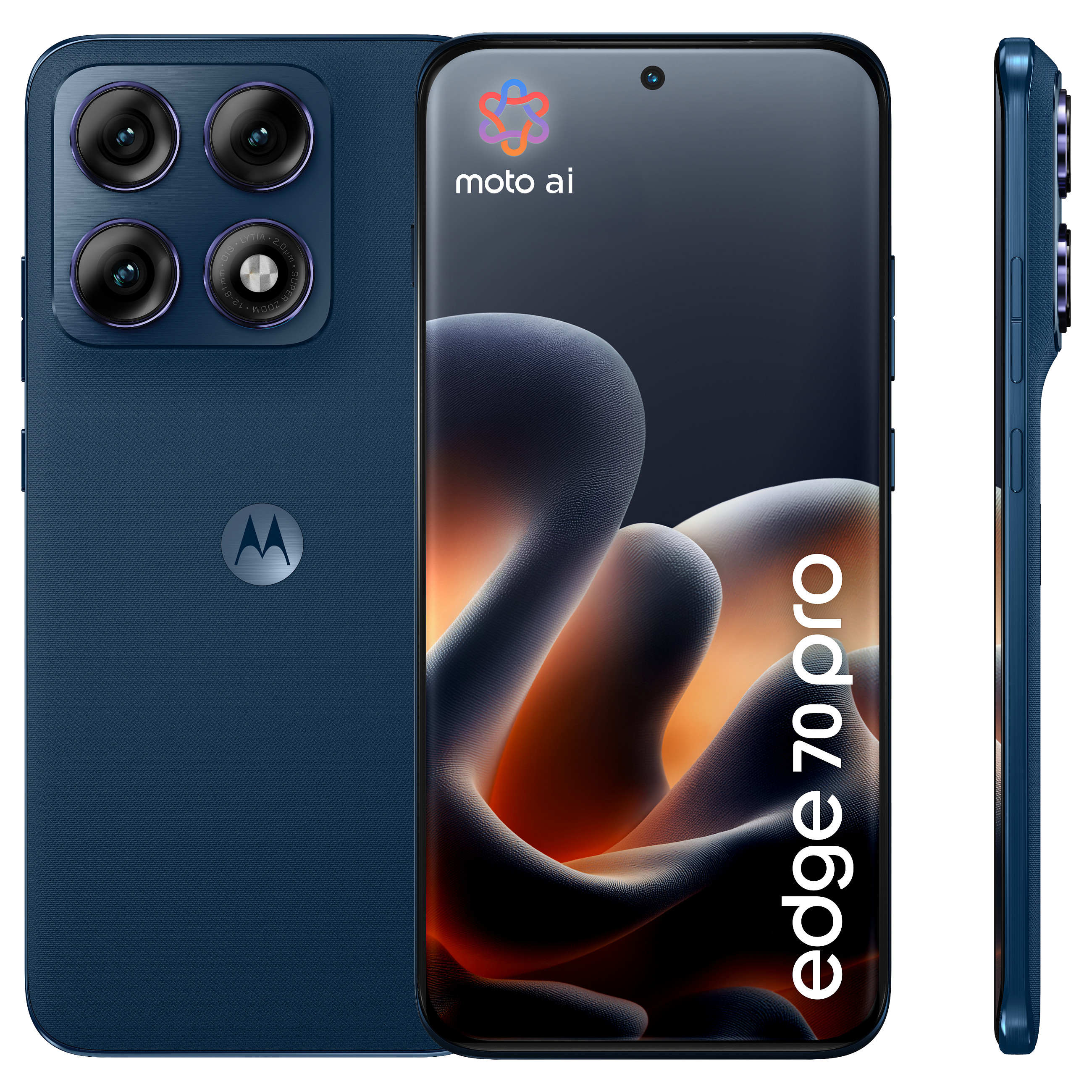Telefon Android Motorola edge 70 pro / Extreme AMOLED 144Hz / 8GB / 256GB / 5G - Blu e Errët - 2