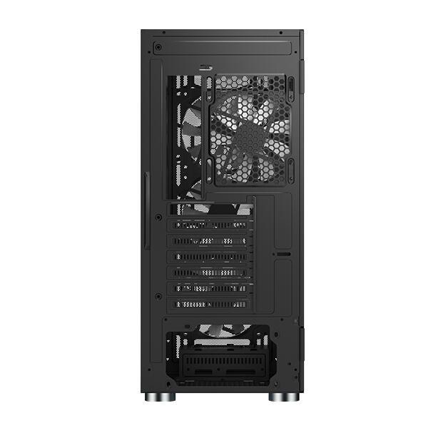 Kasë PC Montech X3 MESH / Midi Tower / ATX / 6x RGB Fan / Tempered Glass – Zezë - 4