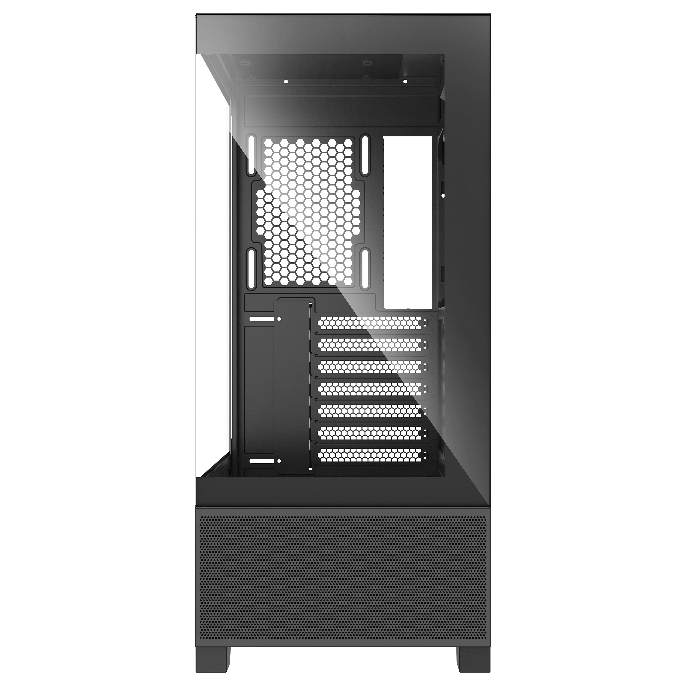 Kasë PC Xilence Beam / Midi Tower / ATX / 2x 120mm + 1x 120mm ARGB Fan / Tempered Glass - Zezë - 15