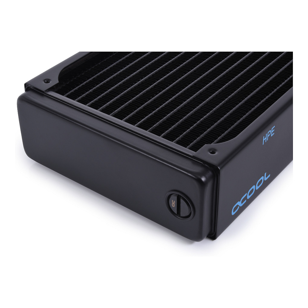 Radiator për Ftohës Alphacool NexXxoS HPE-45 / 360mm / Full Copper / 45mm / 16 FPI / 3×120mm – Zezë - 6