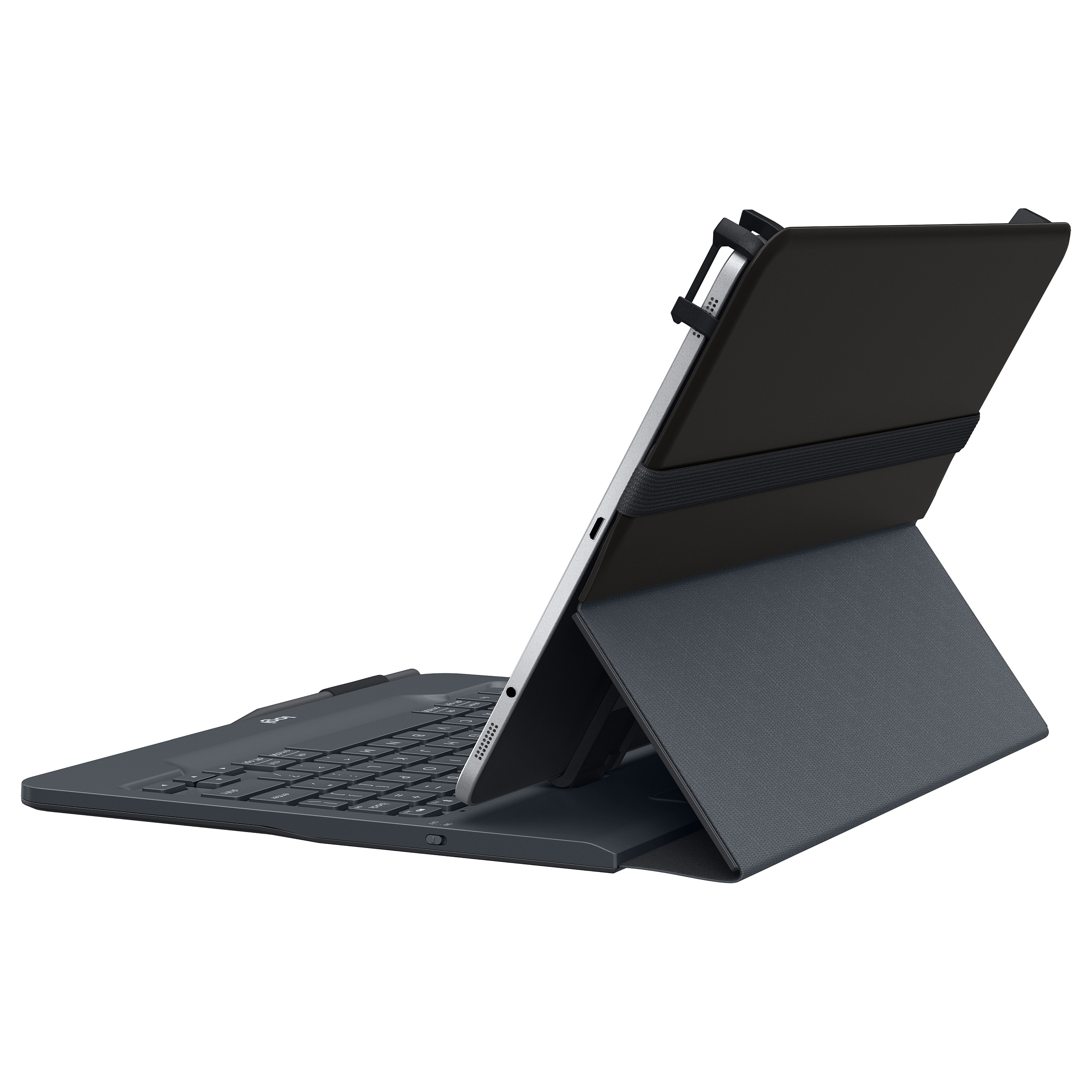 Tastierë për Tablet Logitech Universal Folio / 9–10" / Bluetooth 3.0 / AZERTY (FR) / 78 Taste / 4-Pikësh Grip / Mbajtëse Stilolapsi – Zezë - 6