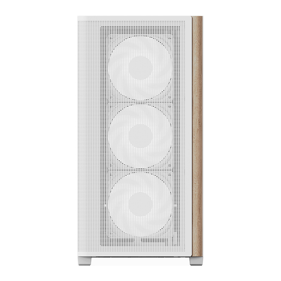 Kasë PC Aerocool D301A / Mini Tower / Micro ATX / 3x 120mm + 2x 140mm Fan Support / Mesh Front / Tempered Glass - Bardhë - 2