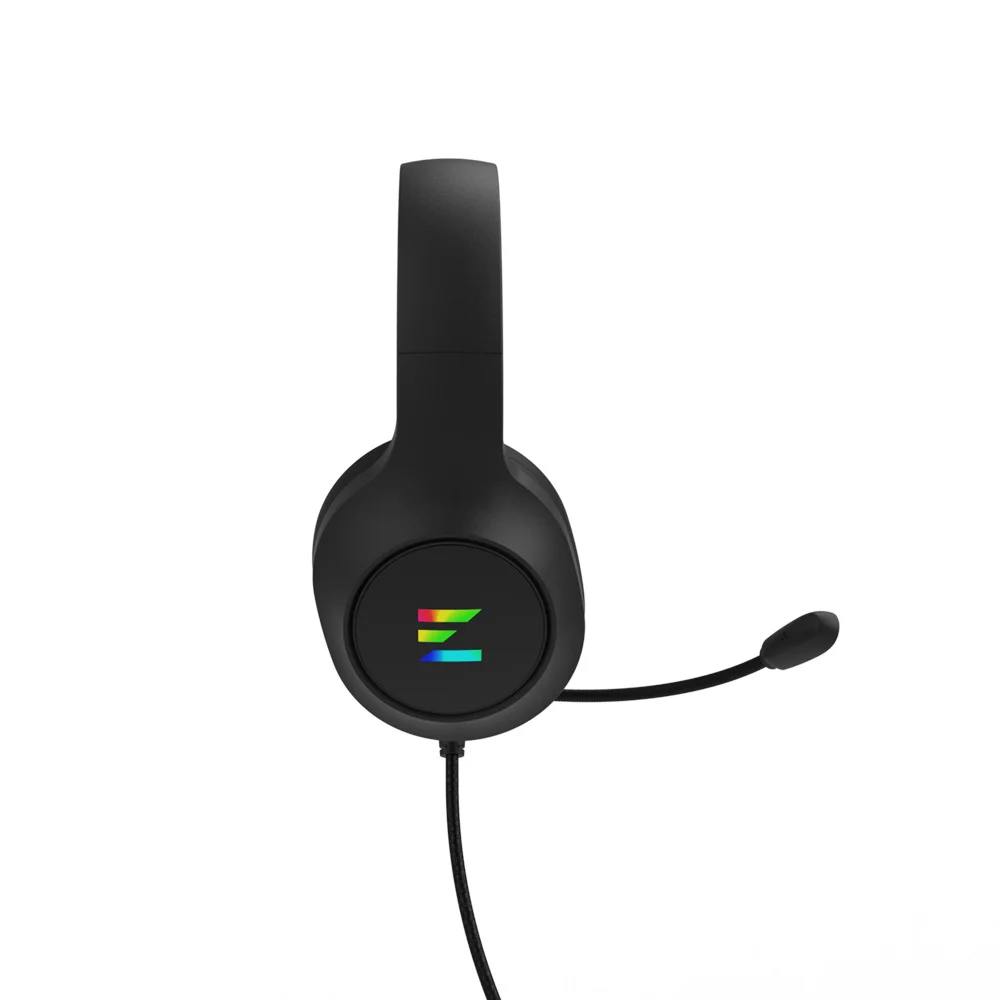 Kufje Gaming Zalman ZM-HPS310 BK / Wired / USB / 50mm / Virtual 7.1 / Mikrofon / Spectrum RGB – Zezë - 4