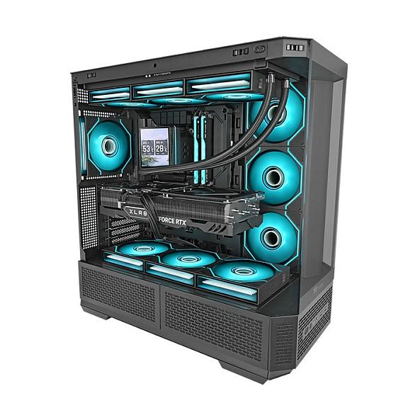 Ftohës për Kasë Thermaltake SWAFAN 140 EX INFINITY ARGB Sync / 3x 140mm / 1800RPM / 85.2 CFM / 2.75mm-H2O / ARGB - Zezë - 6