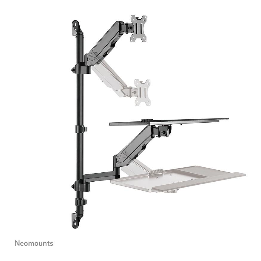 Workstation Muri për Monitor Neomounts WL90-325BL1 / 1 Monitor / 17"-32" / 9kg / Gas Spring / Rregullim Lartësie 44-95cm / Tilt ±35° / Swivel ±90° / Rotacion ±180° - Zezë - 4