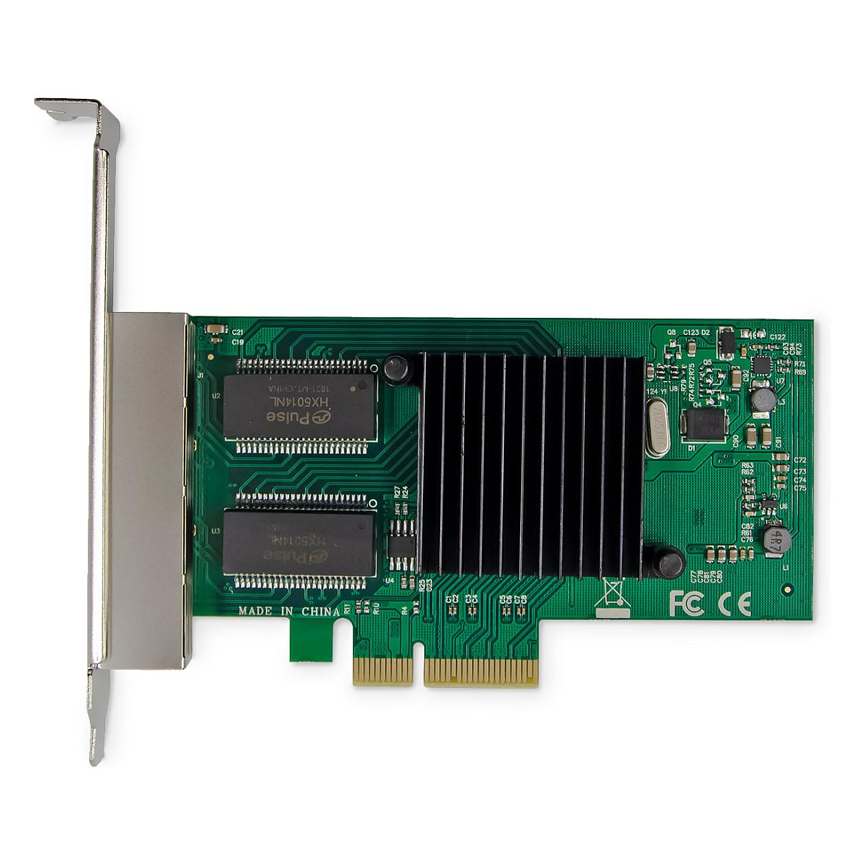 Karta të Rrjetit DIGITUS DN-10114, PCI Express 2.1, 4x Gigabit LAN RJ45, 10/100/1000Mbps, Intel NHI350AM4, Low Profile - 3