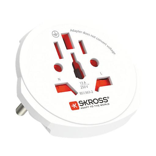Adapter Udhëtimi SKROSS PRO Light USB World / 1575W / 2x USB-A / 3-Pin / Universal – Bardhë - 3