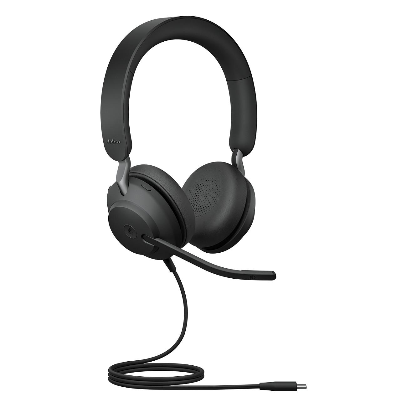 Kufje me kabllo Jabra Evolve2 40 SE MS Stereo / USB-C / 40mm / Microsoft Teams / Mikrofon me reduktim të zhurmës - Zezë - 2