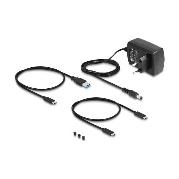 Docking Station Delock 64253 / USB-C / M.2 NVMe & SATA SSD / SATA HDD 2.5" & 3.5" / 10 Gbps - Zezë - 3