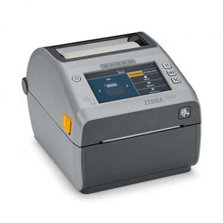 Printer Termal Zebra ZD621d / Për Etiketa / 300 DPI / 108mm / 152 mm/sec / USB + LAN - Hiri - 2