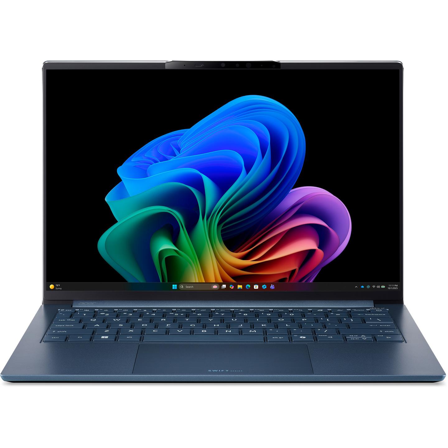 Laptop Acer Swift Go 14 AI OLED SFG14-I71-77CS / Core Ultra 7 355 / 16GB LPDDR5X / 512GB / 14" WUXGA OLED / Intel Graphics - Blu