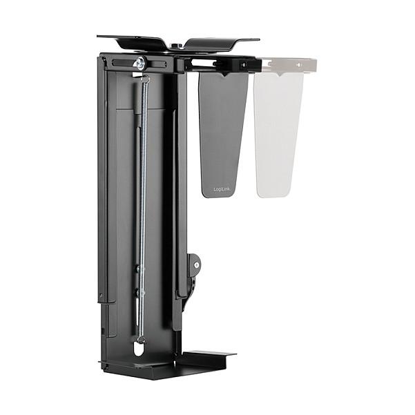 Mbajtëse për CPU LogiLink EO0030 , e rregullueshme , nën tavolinë , Easy-Locking , rrotullim 360° , deri 10kg , 300–510mm , 88–203mm - Zezë - 2