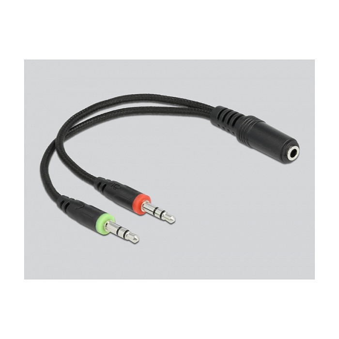 Kufje Gaming DeLOCK 27182 / Wired / 3.5mm / 40mm / Mikrofon / LED Blu - Zezë/Blu - 4