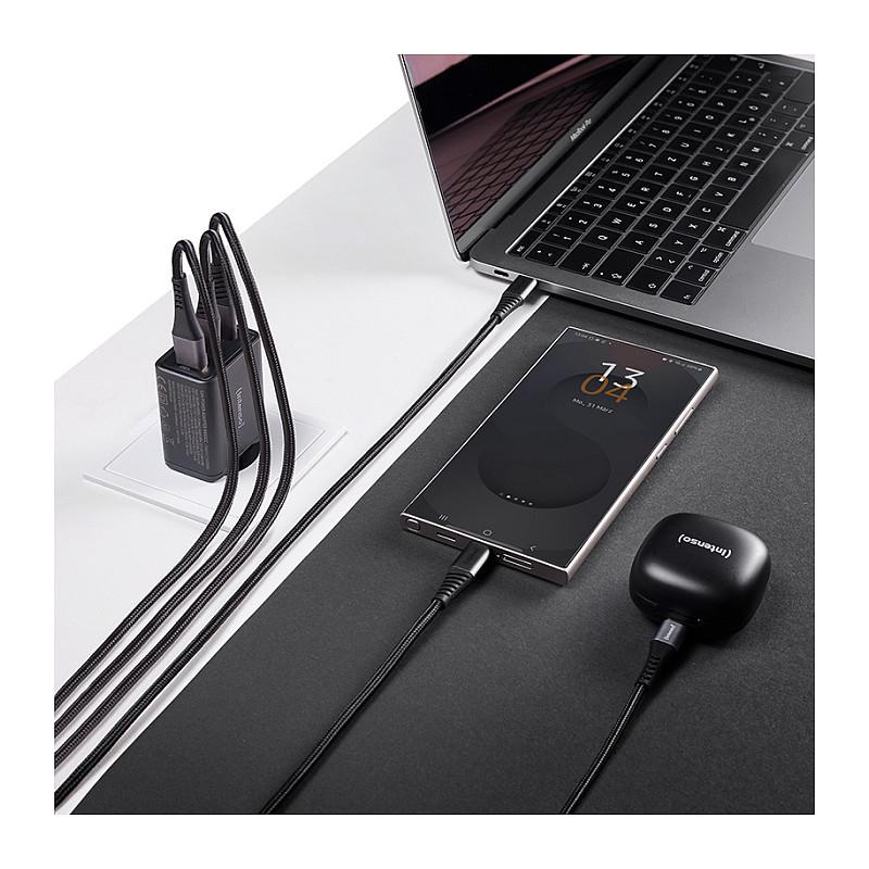 Adapter Intenso W65ACC GaN / 2x USB-C / USB-A / 65W / Power Delivery 3.0 / PPS / Quick Charge 4.0 - Zezë - 10