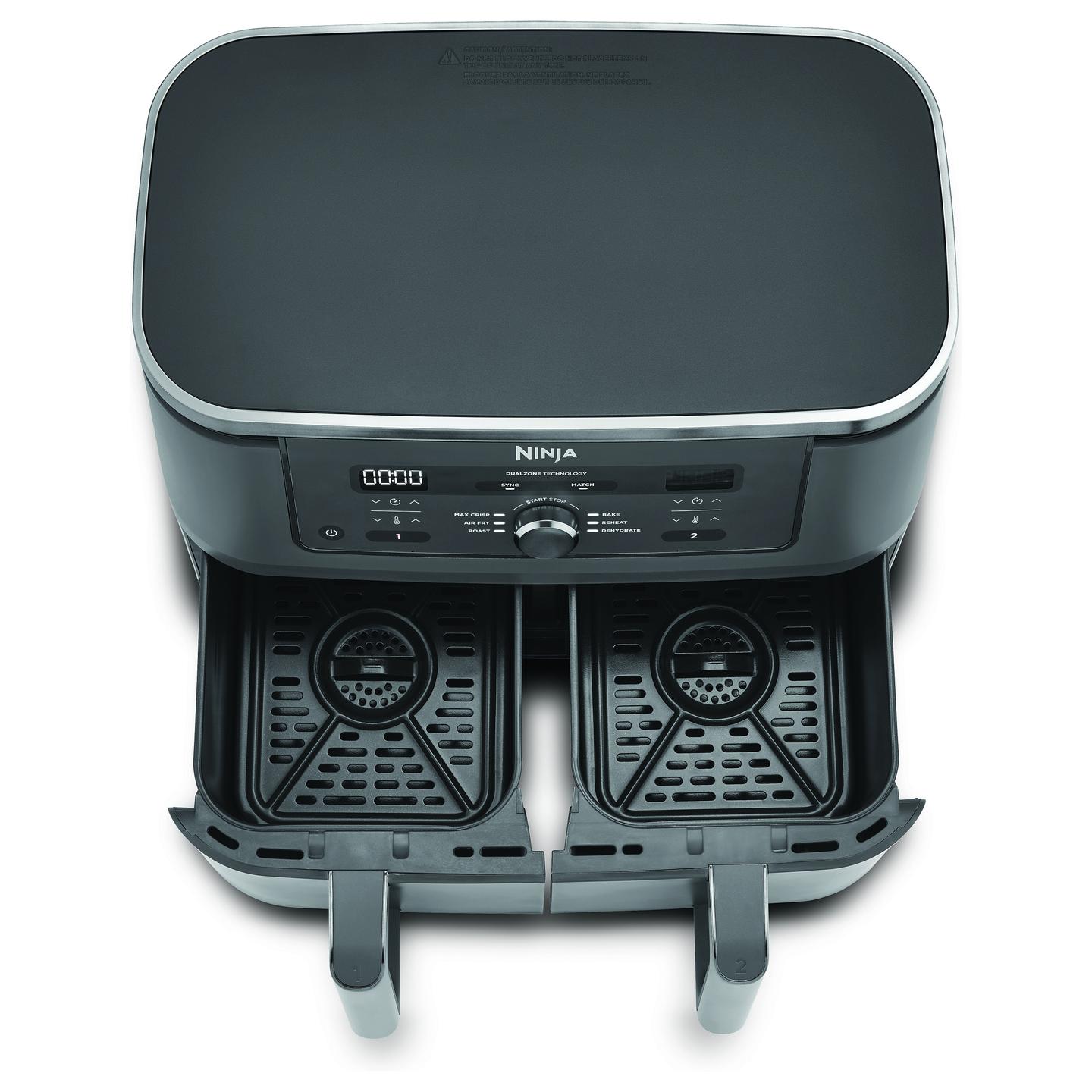 Fryer Ninja MAX Dual Zone / DZ400EU / 9.5L / 2470W / 2 Sirtarë / 6 Programe / 40–240°C / Sync / Match – Gri - 14
