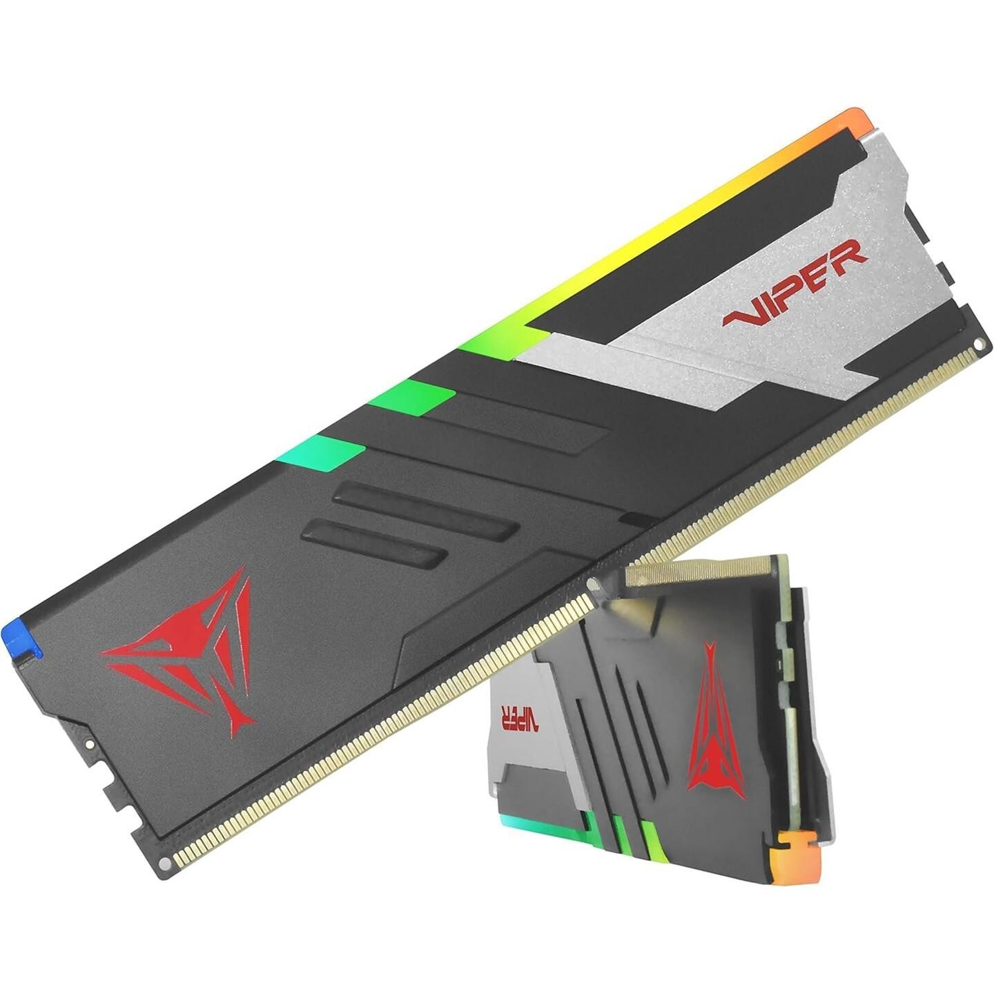 RAM Memorie DDR5 Patriot Viper Venom RGB, 16GB (2x8GB), DIMM, 6000MHz, CL36, 288-pin, XMP 3.0, AMD EXPO, RGB - Zezë - 2