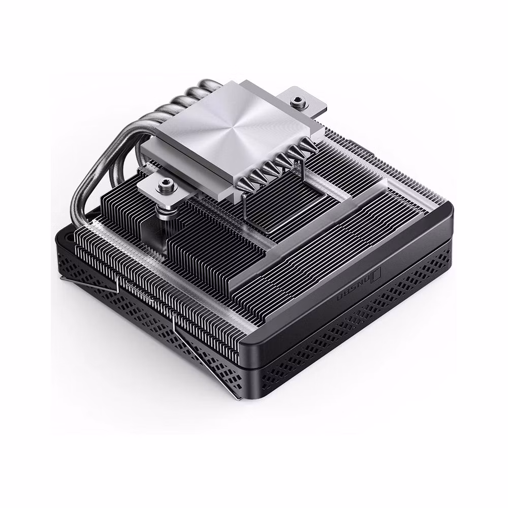 Ftohës për Procesor Jonsbo HP600 / Low-Profile / 210W TDP / 6×6mm Heatpipe / 120mm PWM Fan / LGA115x/1200/1700 / AM4/AM5 – Zezë - 2