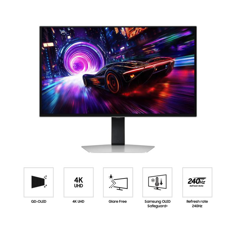 Monitor Gaming Samsung Odyssey OLED G8 G81SF / 27" / 4K UHD OLED / 240Hz / 0.03ms / 2×HDMI+DisplayPort+USB-C - Argjend - 4