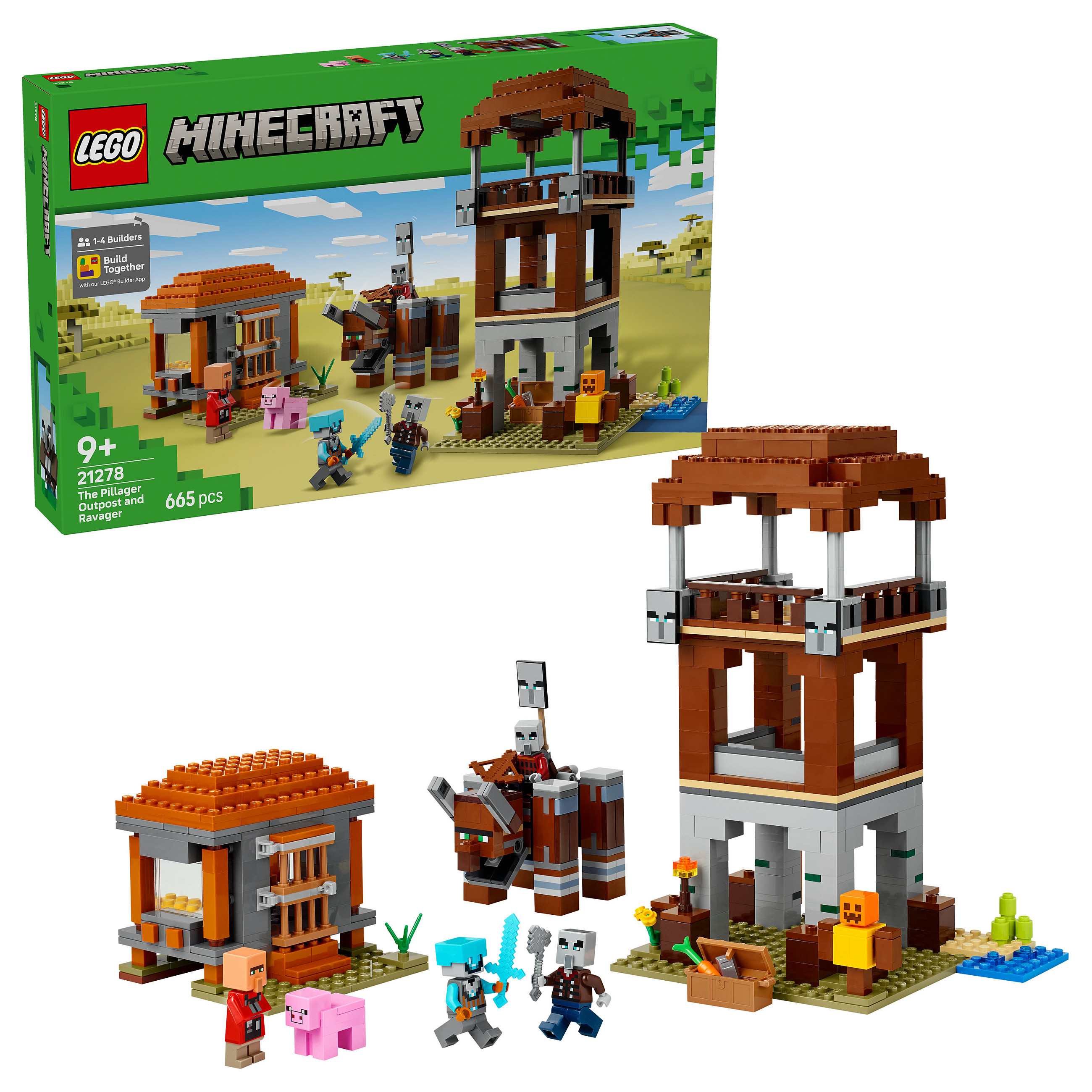 LEGO Minecraft The Pillager Outpost and Ravager - 3