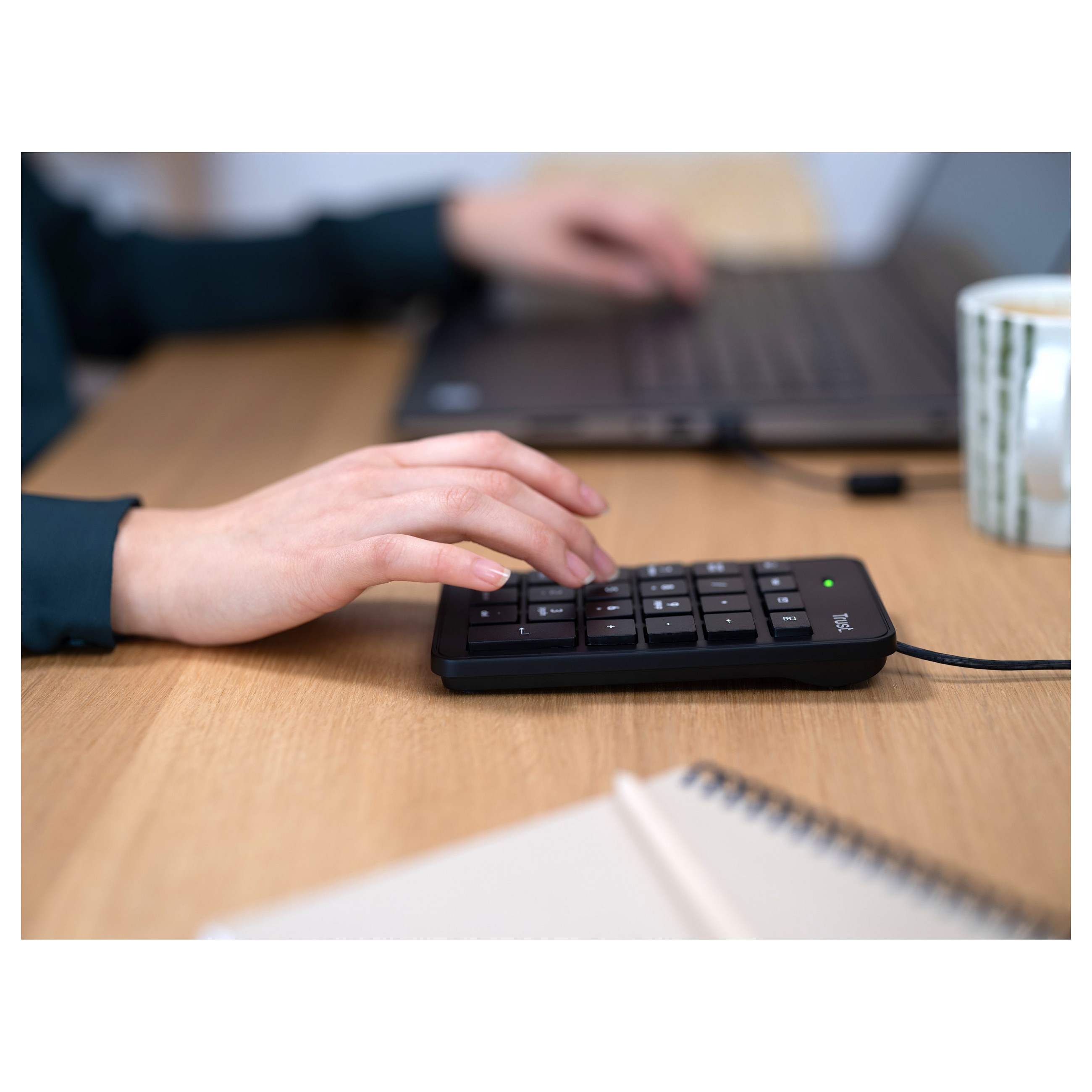 Tastierë Me kabllo Trust Xalas 22221 / Numeric Keypad / 23 Keys / USB / 1.5 m - Zezë - 5