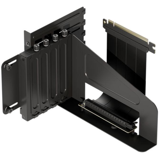 Mbajtës Vertikal për Kartelë Grafike HAVN HS 420 / PCIe 5.0 Riser / deri në 4.5-Slot / 470mm - Zezë - 2