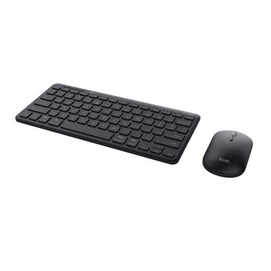 Combo (Tastierë&Maus) Trust Lyra Multi-Device / Wireless / Bluetooth + 2.4GHz / Rechargeable / Silent – Zezë - 2