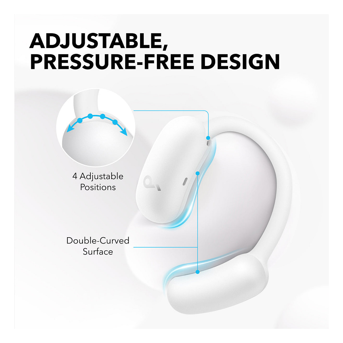 Kufje pa kabllo Anker Soundcore AeroFit 2 True Wireless In-Ear Headphones – Bardhë - 3