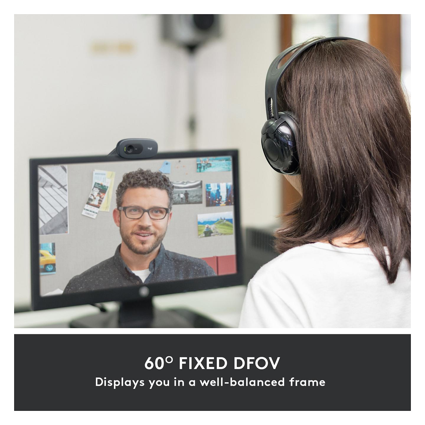 Webcam Logitech C505 / 960-001364 / HD 720p / USB-A / 1.2MP / 60° – Grafit - 13