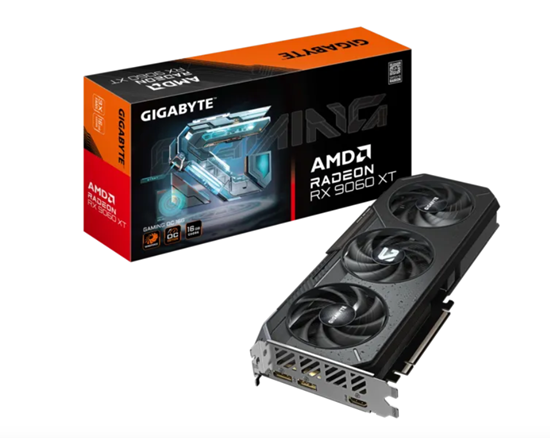 Kartë Grafike AMD Radeon RX 9060 XT / 16GB / Gigabyte GAMING OC / GDDR6 / 3 Fan - Zezë - 6