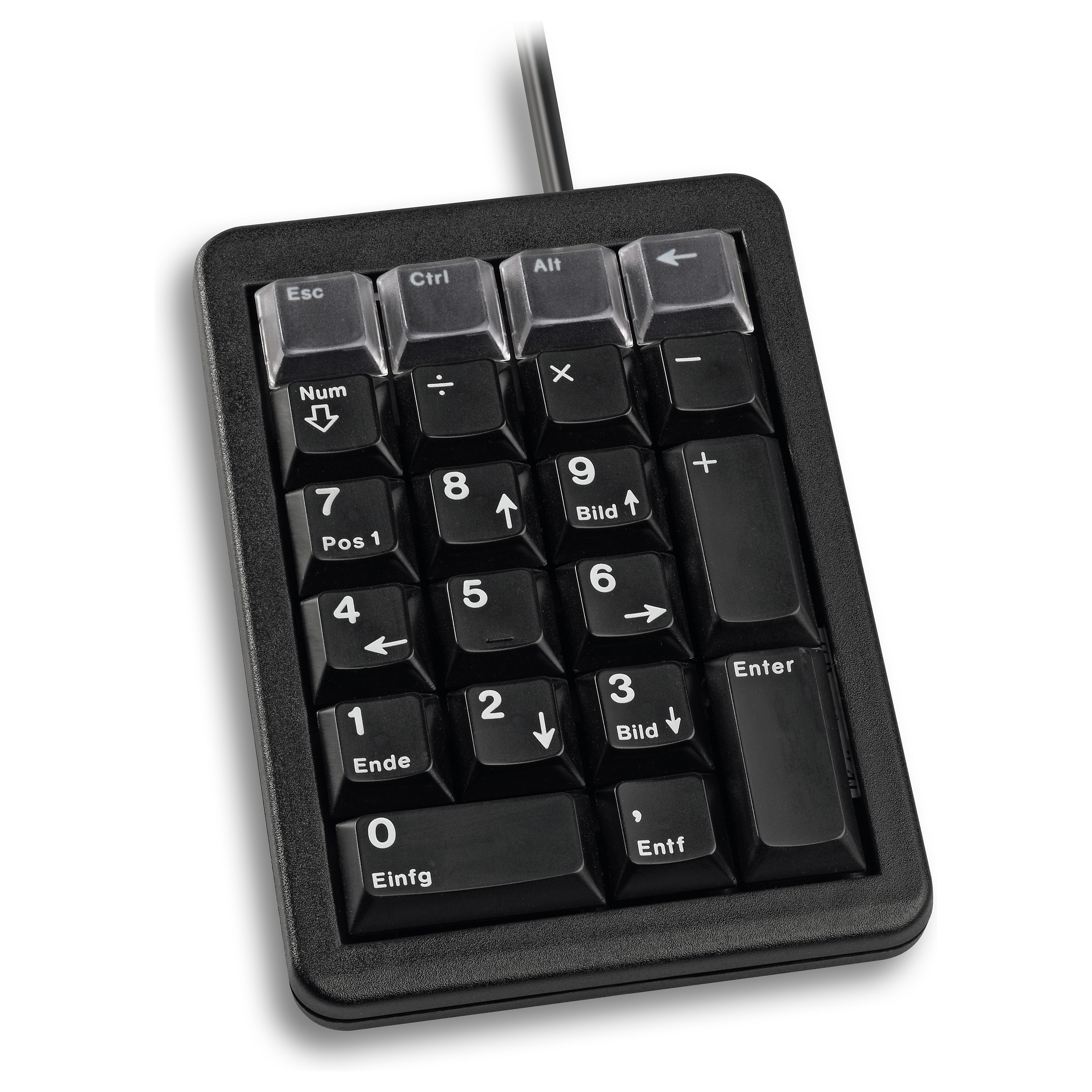 Tastierë Me kabllo CHERRY G84-4700 / NumPad / 21 Taste / ML / USB / Programueshme / 24 Karaktere për tast - Zezë - 3