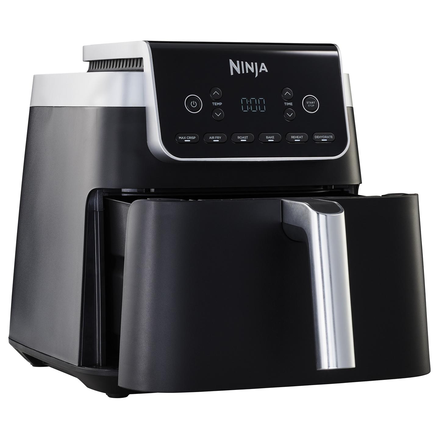 Fryer Ninja MAX PRO / AF180EU / 6.2L / 2000W / 6 Programe / 40–240°C / Max Crisp / Digital Control – Zezë/Argjend - 4