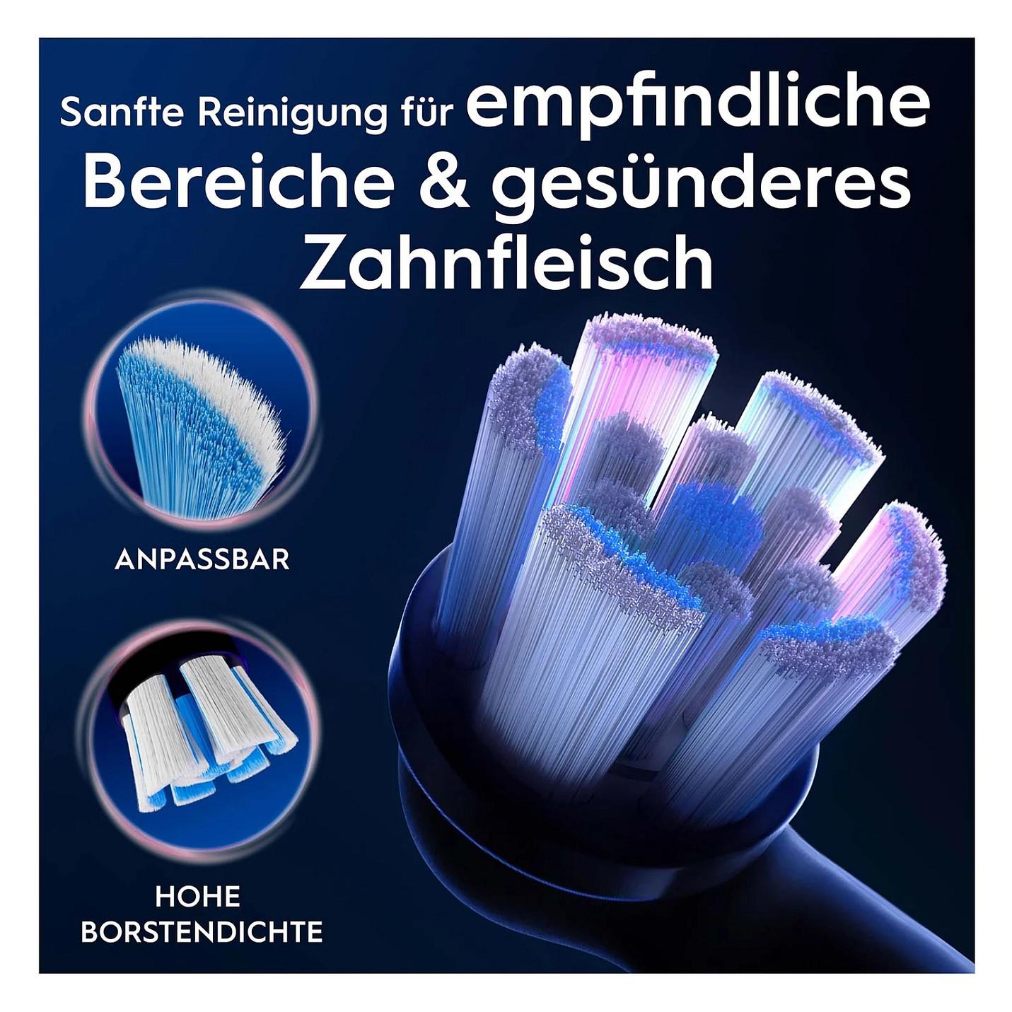 Koka zëvendësuese Oral-B iO Gentle Care, 4 copë - Zezë - 3