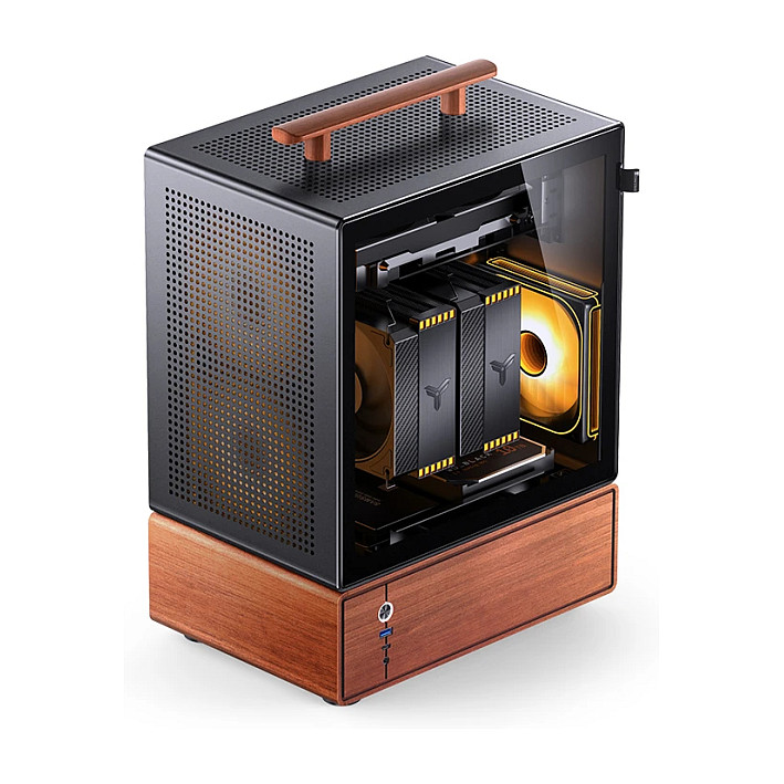Kasë PC Jonsbo T7 / Midi Tower / Micro-ATX / Tempered Glass - Zezë - 11