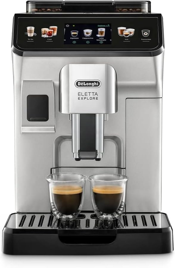 Aparat për kafe De’Longhi ECAM450.55.S / Fully Automatic / 19 Bar / 1.8L / 300g / 1450W / 3.5" TFT Touch – Zezë/Argjend - 2