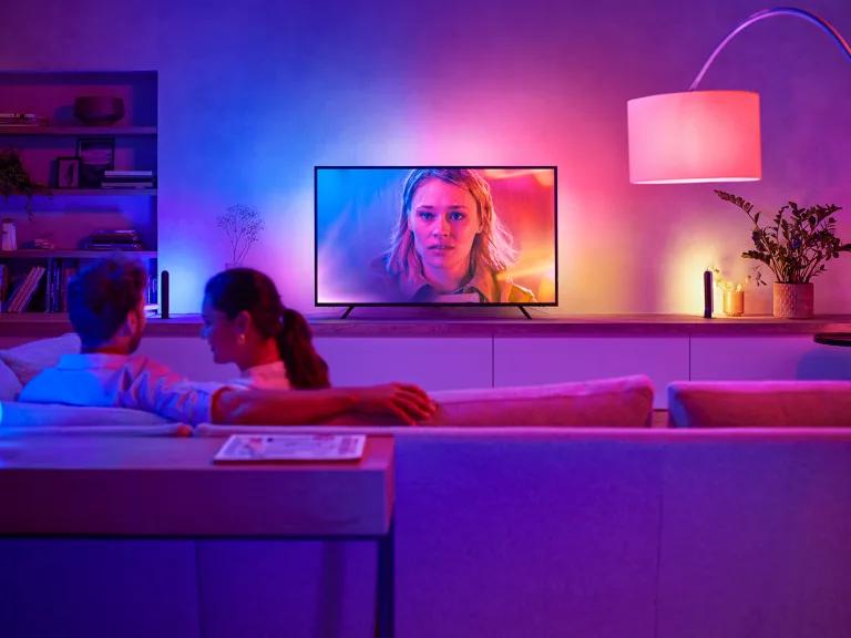 Drita për TV Philips Hue Play Gradient Lightstrip, 75", 3m, 20W, 2000–6500K, 1200lm - Zezë - 4